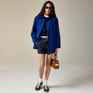 BNWT NEW J.CREW made Blue Canvas Barn Chore Jacket Coat size SMALL well $198!